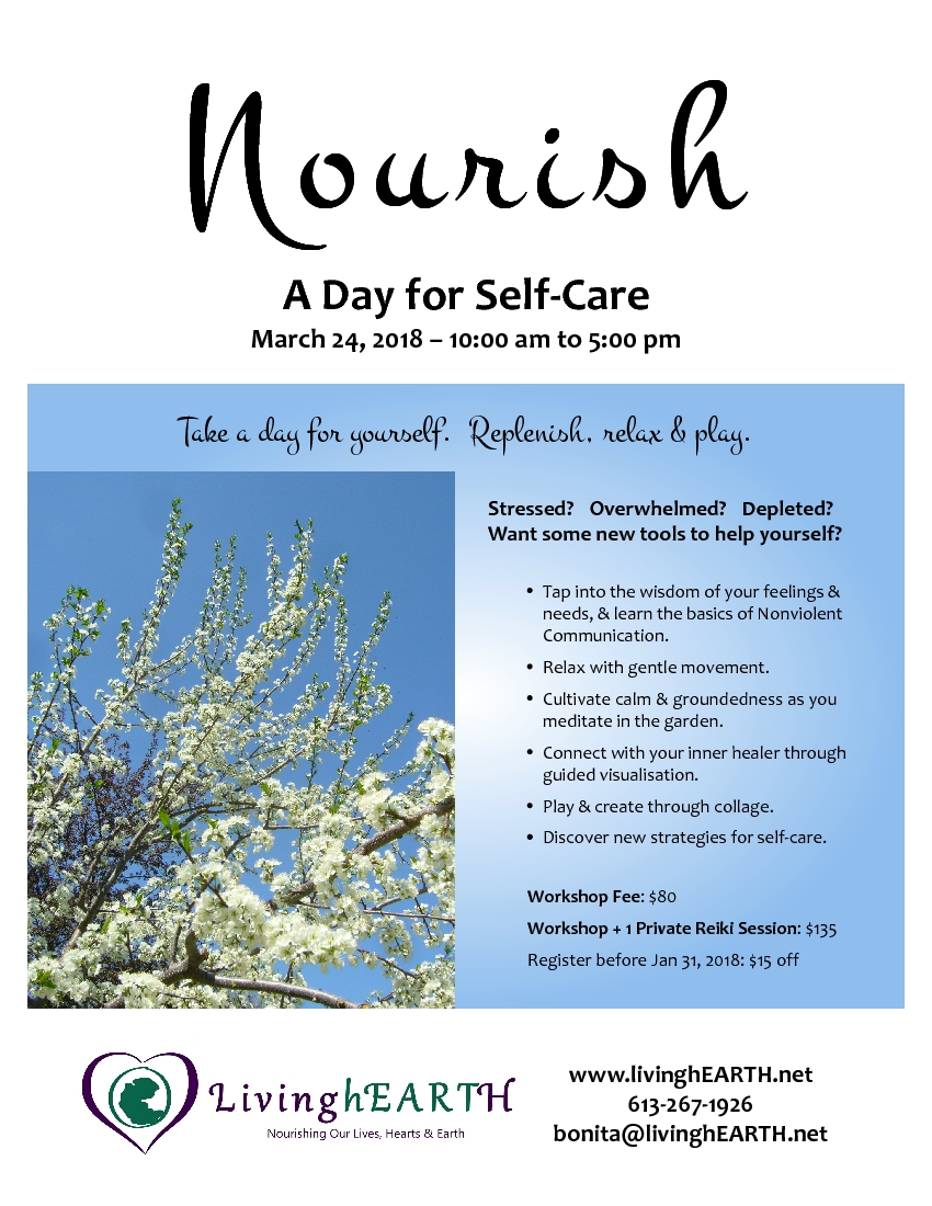 Nourish: A Day for Self-Care flyer