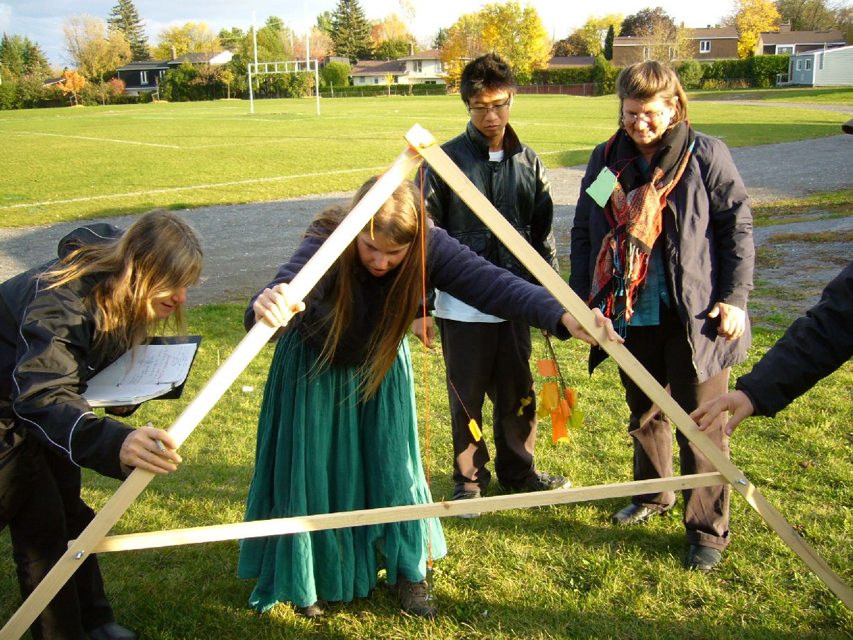 learning to use an A frame