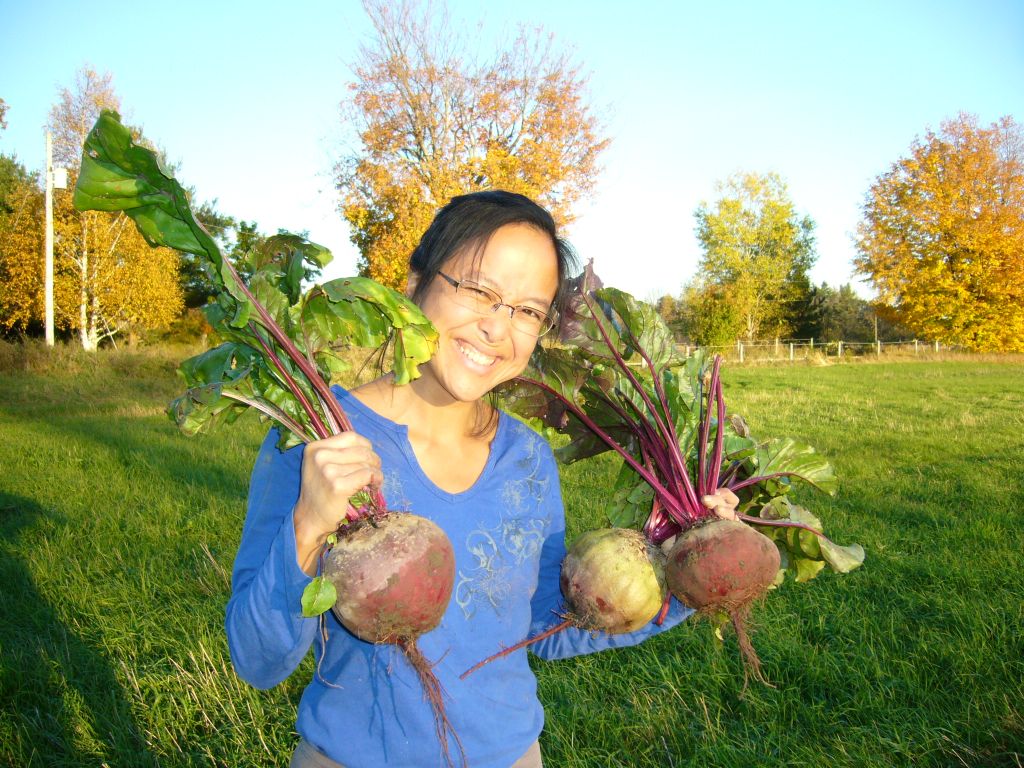 Bonita with big beet harvest