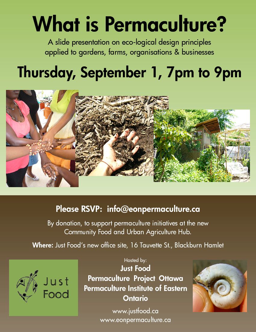 what is permaculture, event poster
