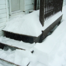 about a month of snowfall in 24 hours in February